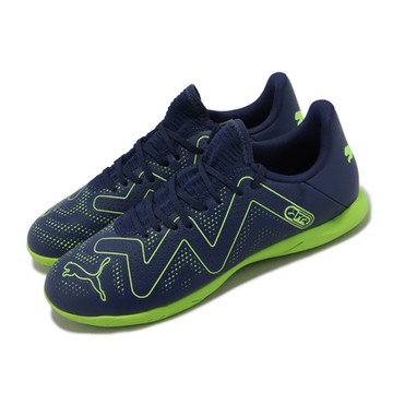 Puma 足球鞋 Future Play IT JR 女鞋 大童鞋 藍 室內場地 平底 無釘 支撐 運動鞋 10739303