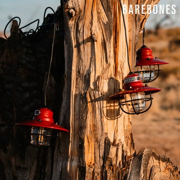 【三入一組】Barebones 串連垂吊營燈 Edison String Lights LIV-267 / 紅色