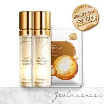 【Beauty GO｜定期購】青春無敵組（81酵母全能青春露120mlx2+贈 81酵母肌能緊緻面膜（2入組））