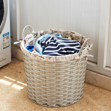 髒衣簍 髒衣籃 收納籃 簡約北歐防水大容量藤編收納臟衣籃家用臥室宿舍儲物臟衣簍