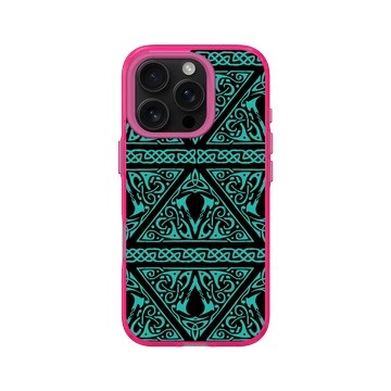 iPhone 16 Pro Clear 粉漾桃 - Assassin's Creed - Valhalla - Crest Pattern