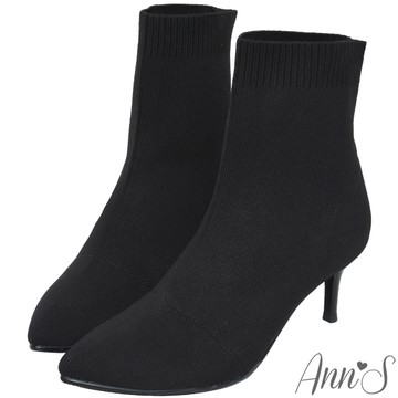 🧧開運好鞋9折入手🧧Ann’S維密女神-極致女人味防潑水細跟襪靴-黑