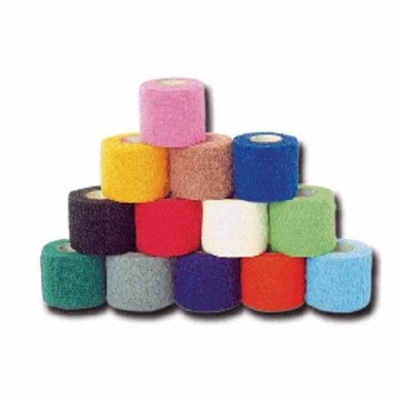 Cohesive Bandage CoFlex ?Med 3 Inch X 5 Yard Standard Compression Selfadherent Closure Blue NonSte Case of 24 by Andover Coated Products