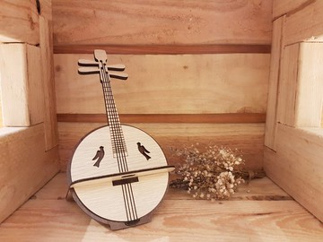 【教師節禮物】木頭手機座─中阮