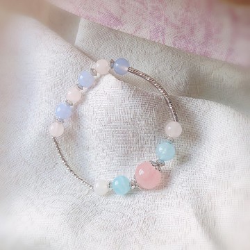粉晶 草莓晶 紫晶 愛情運 水晶 手鈪 手鏈 手鍊 手環 客製化