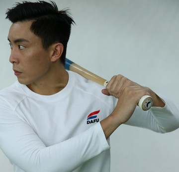 DAFU | 100% Cotton Long Sleeves Fashion T-shirt | White