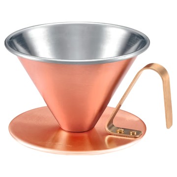 SALUS 佐藤金屬 銅製咖啡濾杯 霧面  1個  咖啡濾杯