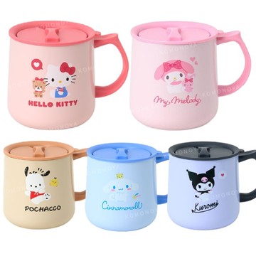 小禮堂 Sanrio 三麗鷗 保溫馬克杯附蓋 360ml (好友款) Kitty 美樂蒂 大耳狗 酷洛米