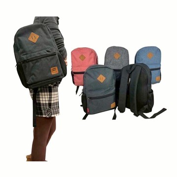 ~雪黛屋~SPYWALK 後背包中小容量基本簡易可A4紙防水尼龍SW5297