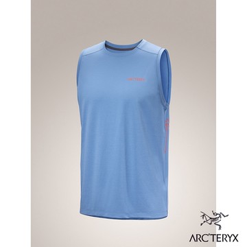 【Arcteryx 始祖鳥官方直營】男 Cormac Arc Bird 快乾背心 石洗雜藍