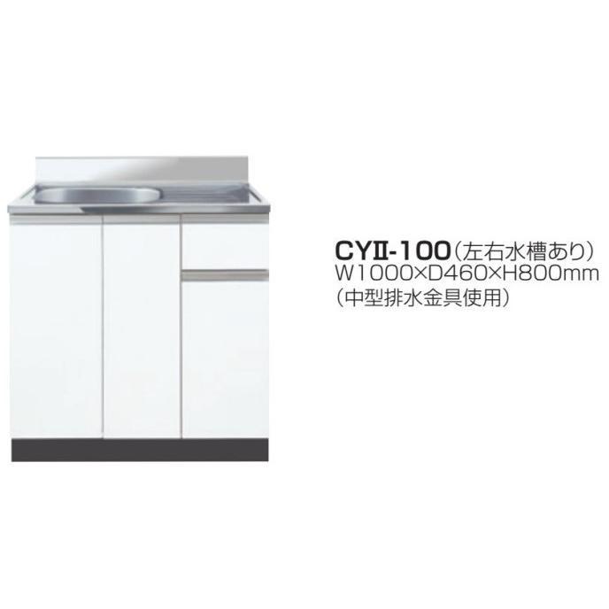 キッチン流し台W1000×D460×H800mm 壁出し水栓仕様(エリア限定配送無料