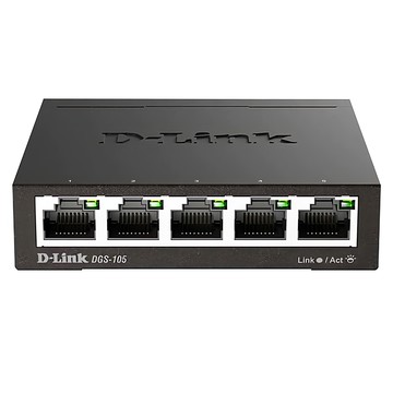D-Link 友訊科技 5埠 桌上型網路交換器 - 2日快速換修 全系三年保固  DGS-105  1台