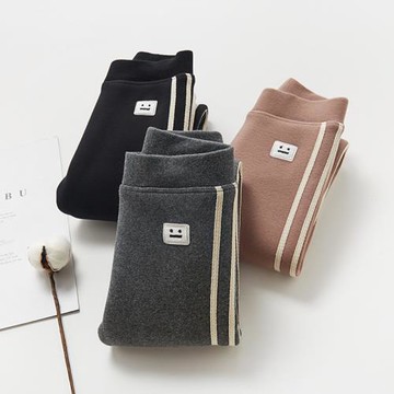 女童褲子秋冬加絨加厚寶寶休閑保暖褲外穿大童長褲純棉兒童打底褲