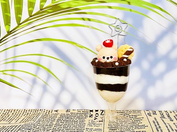 巧克力慕斯羊毛氈名片夾