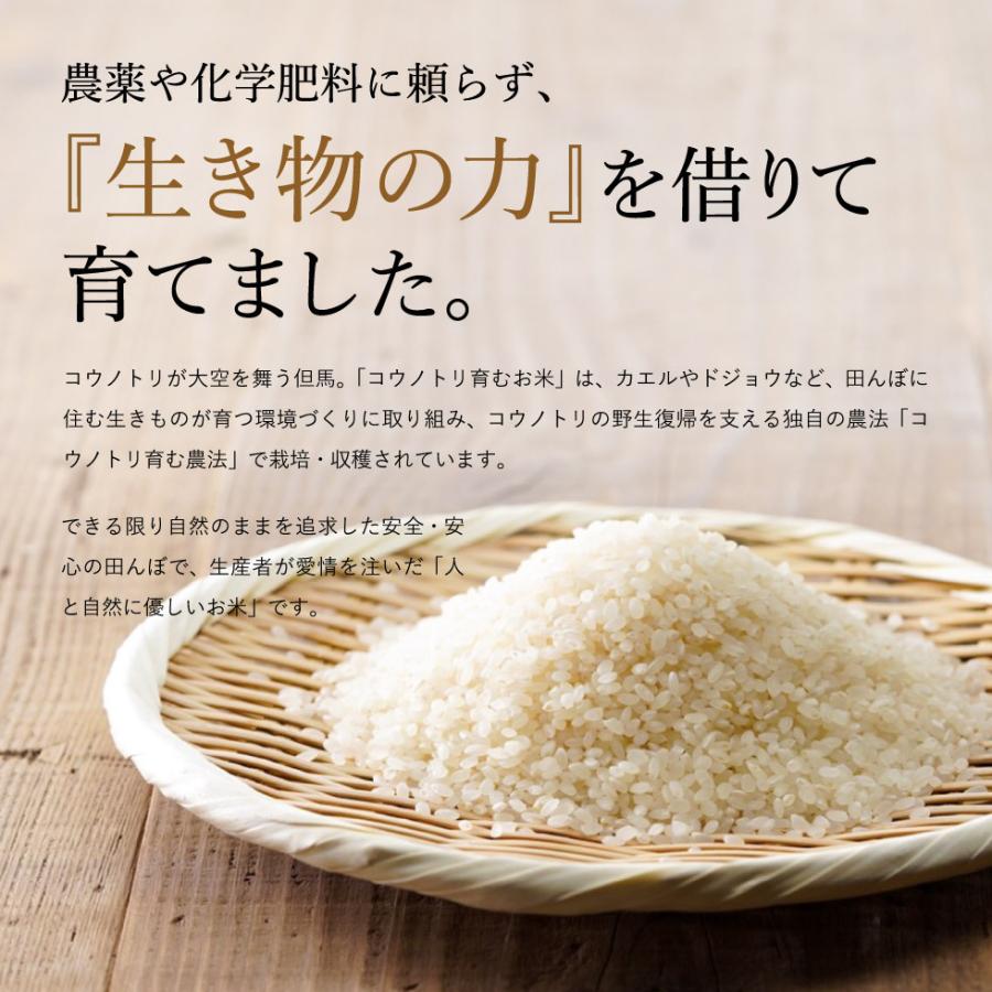 新米 令和5年産 無農薬 無化学食べる健康！食べる貢献！ コウノトリ育むお米 5kg コシヒカリ 西日本 兵庫県 但馬産特A