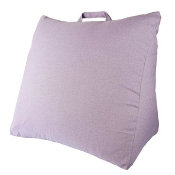 宜欣居傢飾-多功能紓壓美腿/防潑水防貓抓仿麻三角大靠墊(紫)