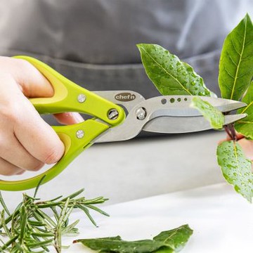 《CHEFN》Freshforce 2in1香料剪刀-蘋果綠21cm-- 食物剪 多層剪刀 料理剪