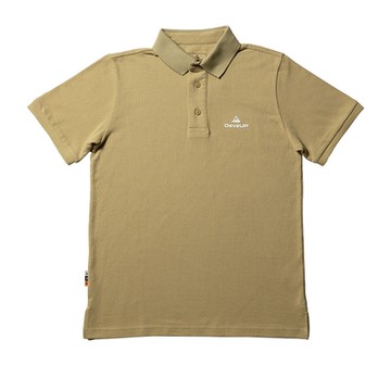 DeveUP - 網眼透氣經典短袖素色POLO衫 (產品編號 : D01104-92 可可啡)