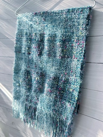 手織圍巾 / handwoven Scarf / muff manick / hide and seek – Spring Drift –