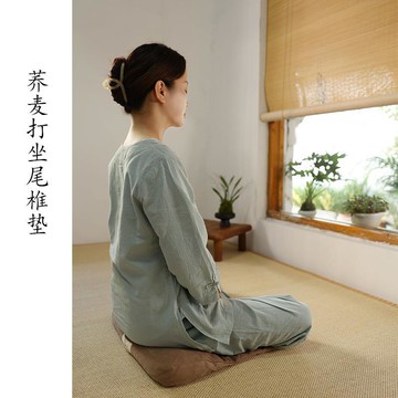 公司貨 免運 快速出貨 禪修墊蕎麥支撐尾椎打坐墊陽臺飄窗久坐冥想靜坐專用家用復古蒲團