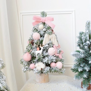 毛氈小羊蝴蝶結羊毛球毛線球掛飾迷你桌面圣誕樹櫥窗雪松套裝