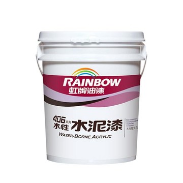 Rainbow 406水性水泥漆 有光 白色系（5加侖）