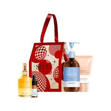 【洗護雙重組】柔順洗護禮盒+黃金蠟菊修護精華乳60ml+超水感玻尿酸保濕精華5ml