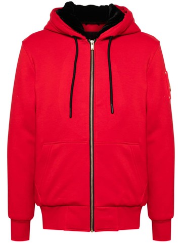 Moose Knuckles - Linden Bunny padded hooded jacket - men - Cotton/Polyester/Polyester/Polyester/Artificial Fur - L - Red