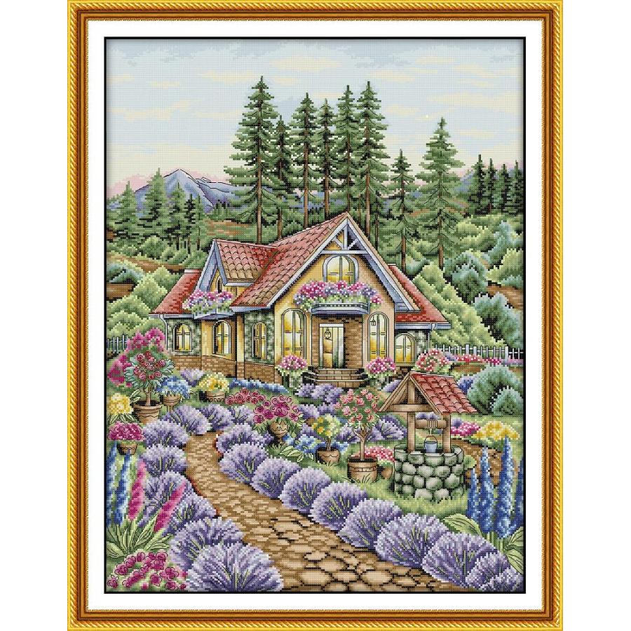 Stamped Cross Stitch Kits Counted Kit Cross-Stitching Pattern for Home Deco