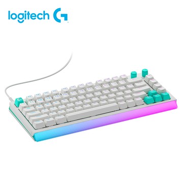 【Logitech 羅技】G512 X 75 類比機械有線電競鍵盤 觸感軸｜白色