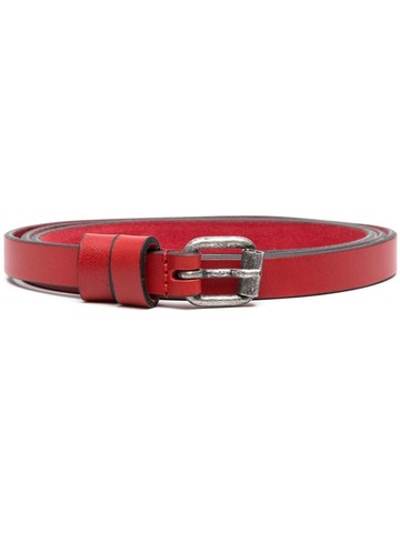 ASPESI - buckle-detail belt - women - Calf Leather - 42 - Red