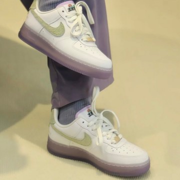 S.G Nike Wmns Air Force 1 '07 LX 休閒鞋 白綠紫 HF5719-139 女鞋 運動 經典
