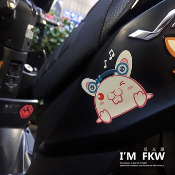 反光屋FKW 反光貼紙 12生肖  十二生肖 彩色貼 防水耐曬高亮度 手機筆電行李箱 機車安全帽反光貼紙 可愛裝飾貼