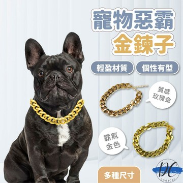 【DC寵物有發票】🐾寵物項鍊 仿金項圈 惡霸金鍊子 貓項圈 狗項鍊 貓狗飾品 狗項圈 貓狗飾品 寵物項鍊 A198