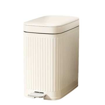 垃圾桶 意馳 YICHI 垃圾桶 10L 方型 家用客廳夾縫廚房 大容量衛生間 臥室輕奢帶蓋腳踏式