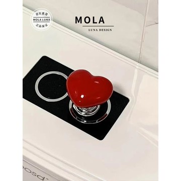 MOLA.Heart.馬桶按壓器配件彩色可愛沖水按鈕廁所提蓋器 | 心弦
