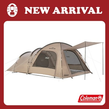 【Coleman】ROOMY FRONT 2-ROOM / 灰咖啡 / CM-18351(露營帳篷 隧道帳 寢室帳 雙人帳)