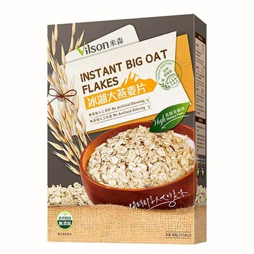 【米森 vilson】冰湖大燕麥片(500g/盒)