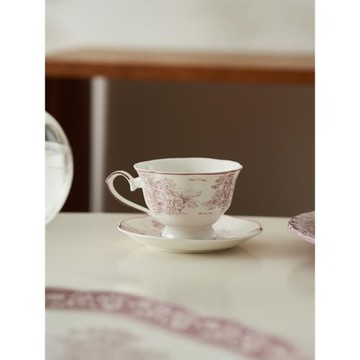 肆月 法式復古宮廷咖啡杯ins精致高檔套裝家用輕奢杯碟杯子拿鐵杯