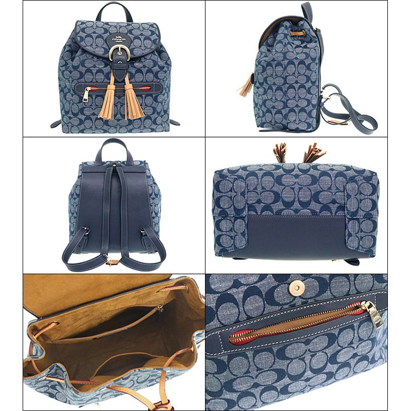 COACH リュック ★ クリオバックパック シグネチャー デニム コーチ、 “Denim” コレクションを発売 | タペストリー・ジャパン