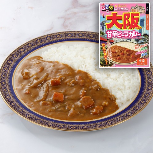 るるぶ×Ｈａｃｈｉ コラボカレーシリーズ 大阪甘辛ビーフカレー中辛