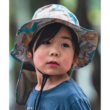432系列 兒童透氣防水遮陽帽, 可放冰袋, 可調式帽緣帽帶 432-616 佩斯利星