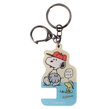 norns Peanuts 史努比手機站起來 鑰匙圈  1個  棒球