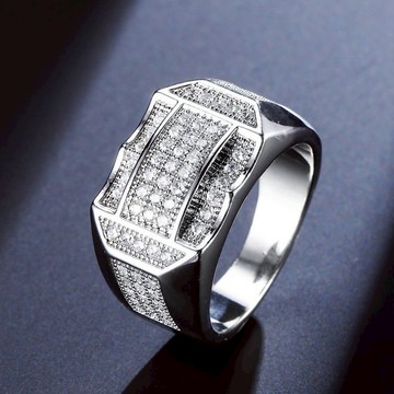 隔日到貨 主播 最愛 水鬼王 莫桑鑽 滿天星 鑲嵌水晶 戒指 固定戒圍 美國戒圍 139