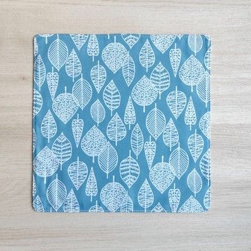 台灣純棉手帕=霜葉靜語=天藍(共4色)