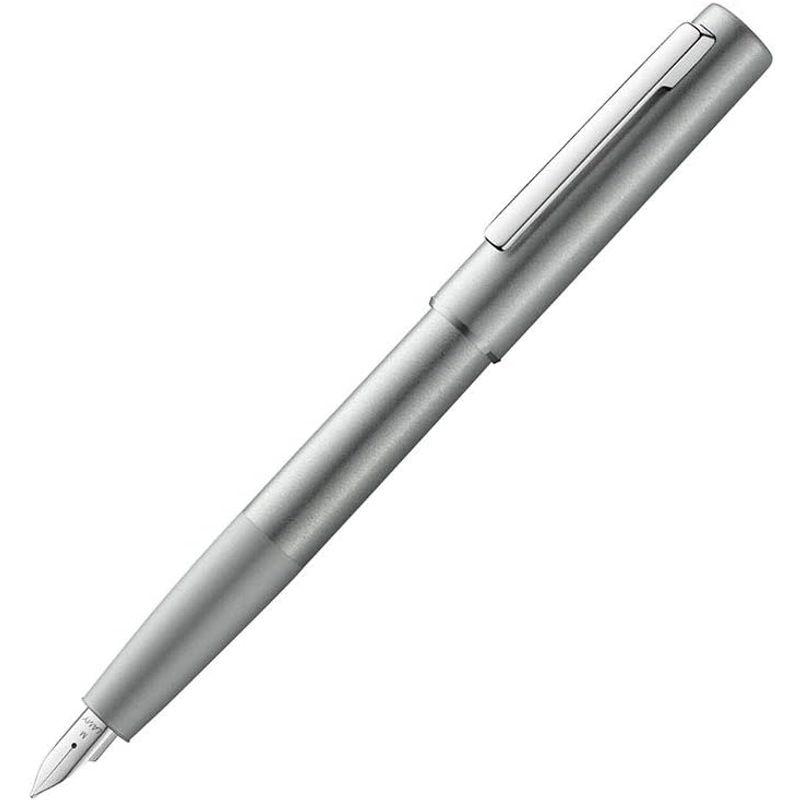 筆記具 LAMY ラミー 万年筆 F 細字 アイオン オリーブシルバー L77OS-F 両用式 正規輸入品