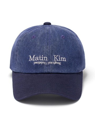 WASHED OXFORD TWO TONE BALL CAP [NAVY]