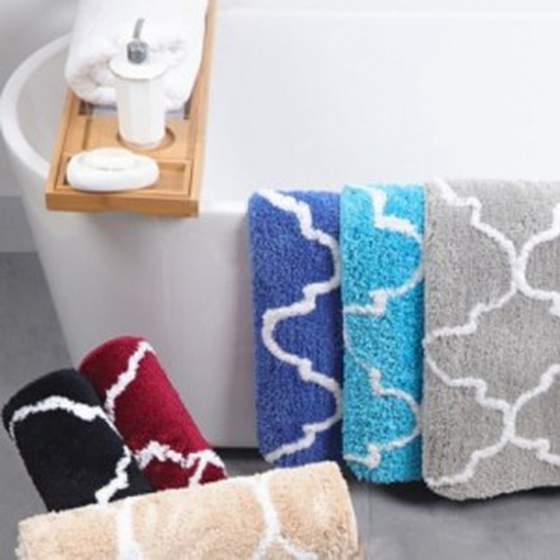 マット ラグ バスマット 玄関マット キッチンマット 45 X 65 モロッコ風 トルコ風 ダマスク柄 洗える 洗濯可 プレゼント おしゃれ グレー 通販 Lineポイント最大get Lineショッピング