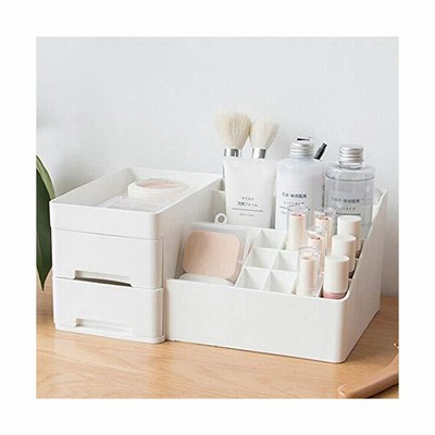 化粧品収納ボックス コスメボックス 小物入れ 卓上収納 安定 シンプル 櫛置き場 コスメ収納 大きな置き場 まとめ収納 メイクボックス レディース ギ 通販 Lineポイント最大get Lineショッピング