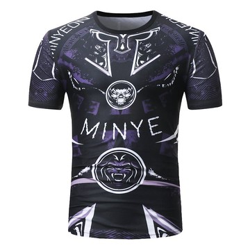 FINDSENSE H1 2018 夏季 新款 虎頭圖案 印花 休閒 圓領  百搭 短袖 寬鬆T恤 潮流 時尚 男